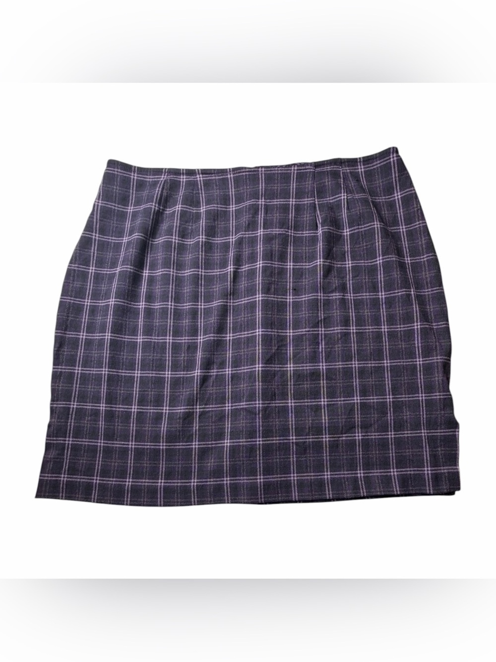Venezia Jeans Y2K Vintage Preppy Purple Plaid Skirt Sz 18
